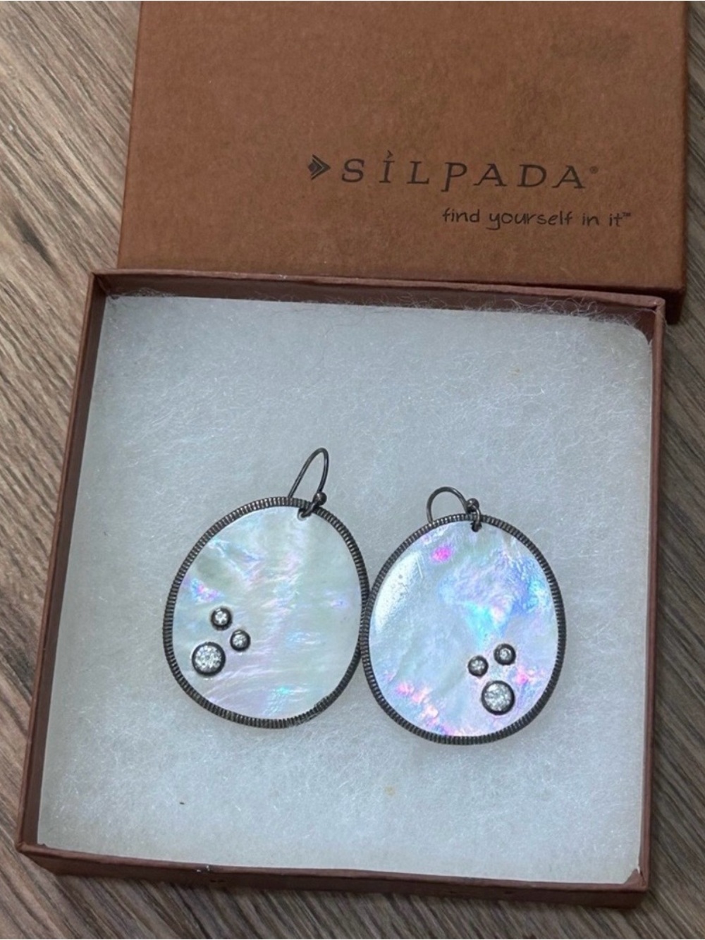 Silpada | Iridescent Mother-of-Pearl Drop Earrings